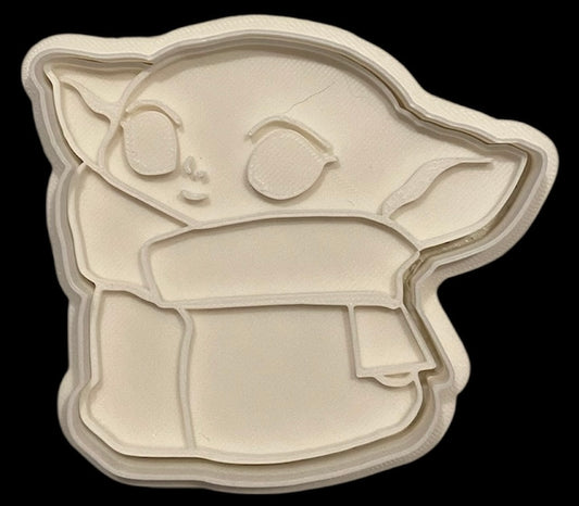 3D printed Cookie Cutter - 3.6" Yoda