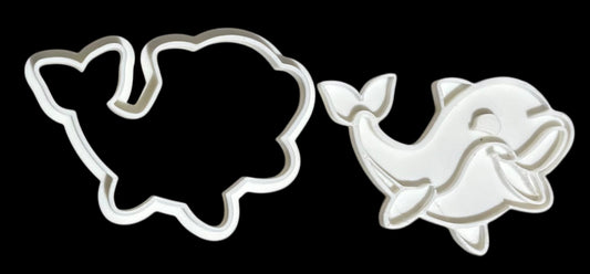 3D printed Cookie Cutter - 3.5" Dolphin