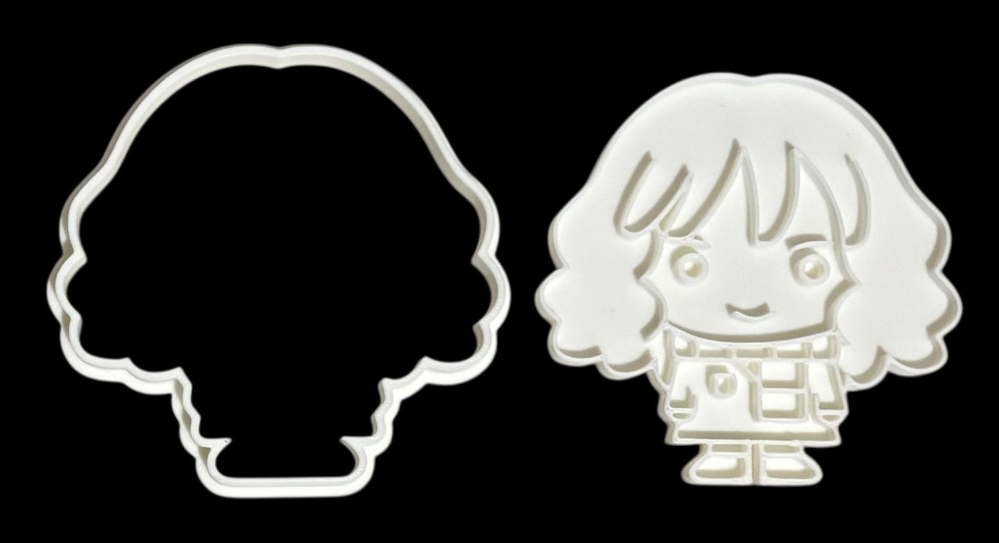 3D printed Cookie Cutter - 3.5" Hermione