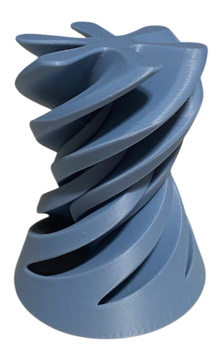 Pass Through Fidget Cone - 2-1/2" x 2" - Blue / Grey