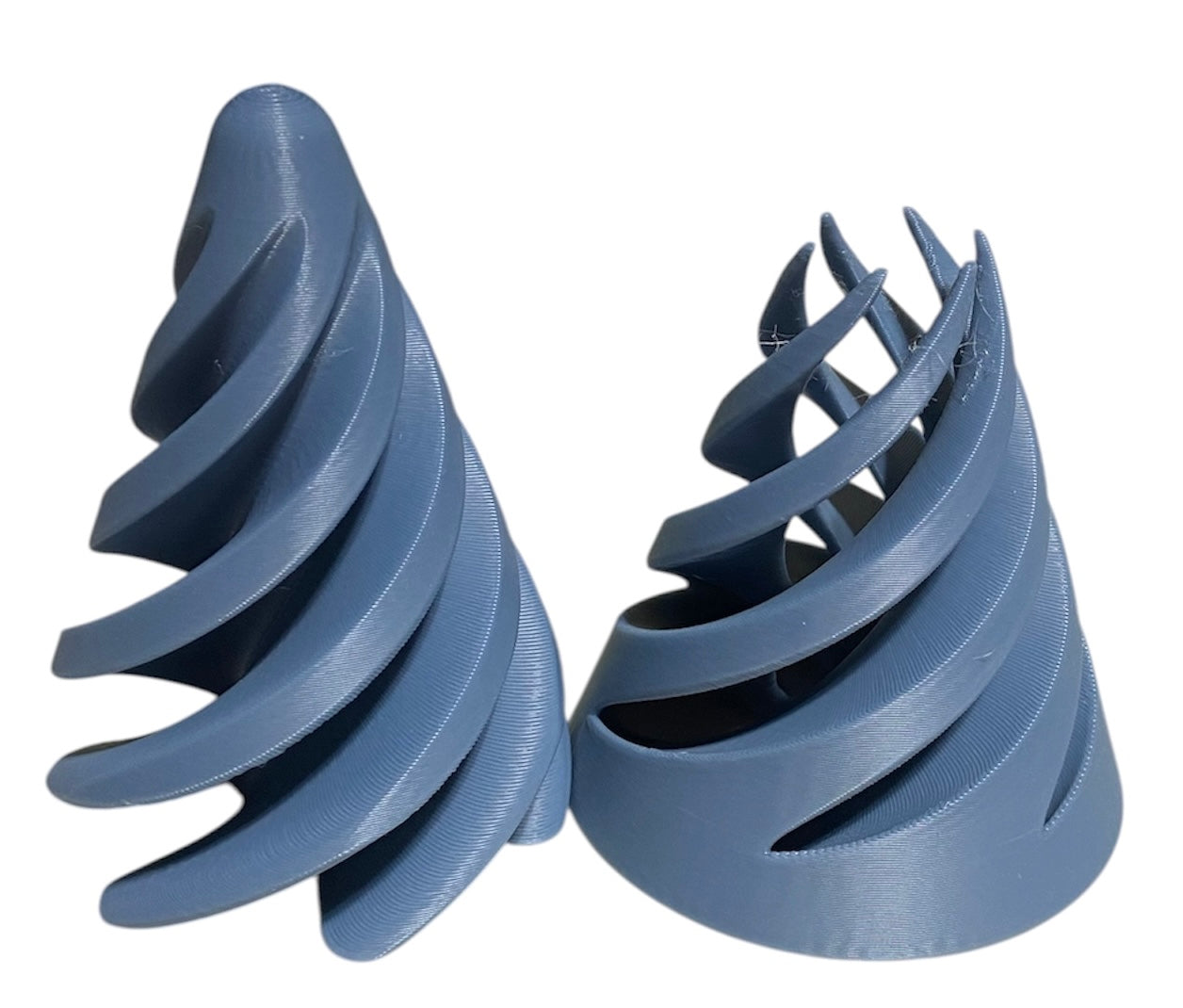 Pass Through Fidget Cone - 3-1/2" x 3" - Blue / Gray