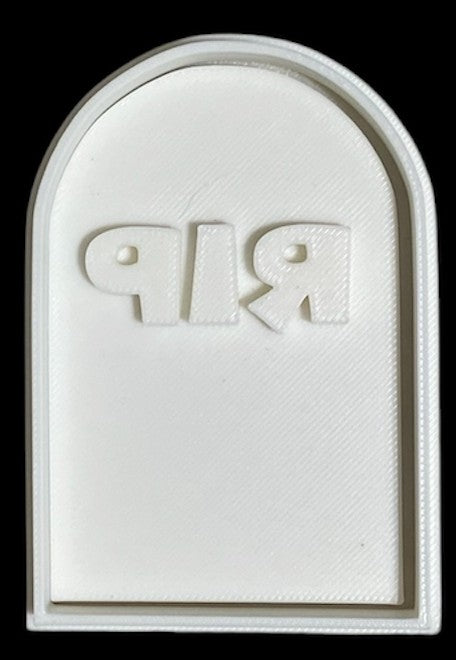 3D printed Cookie Cutter - 3.5" Tombstone RIP