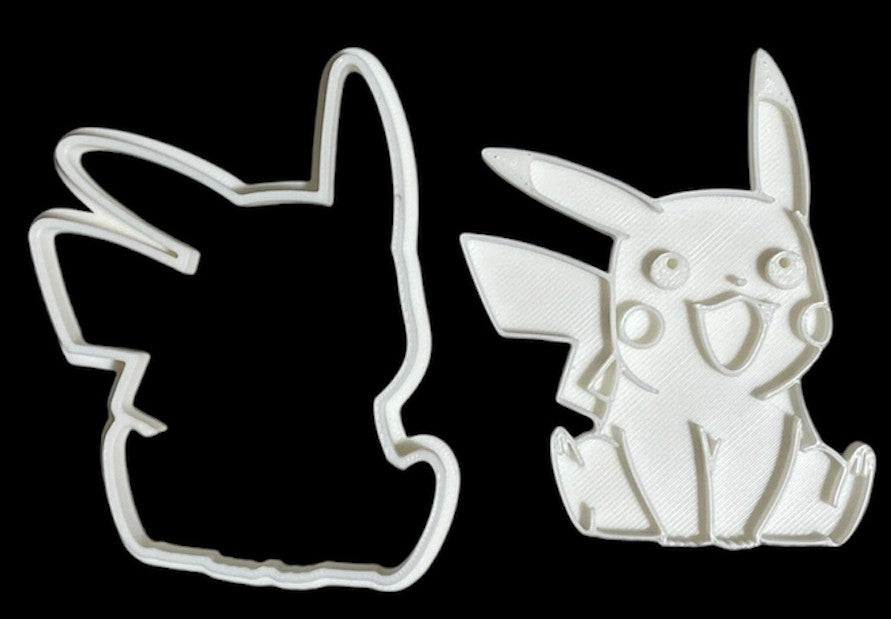 3D printed Cookie Cutter - 3.5" Pikachu