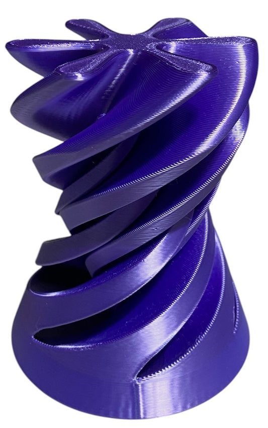 Pass Through Fidget Cone - 3-1/2" x 3" - PURPLE SILK