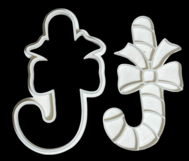 3D printed Cookie Cutter - 3.7" Candy Cane