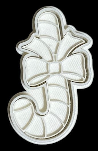 3D printed Cookie Cutter - 3.7" Candy Cane