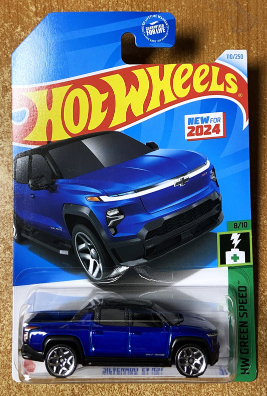 2024 Hot Wheels #110 Silverado EV RST BLUE