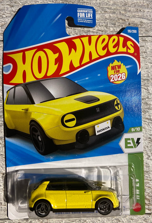 2026 Hot Wheels #115 Custom 2020 Honda E YELLOW