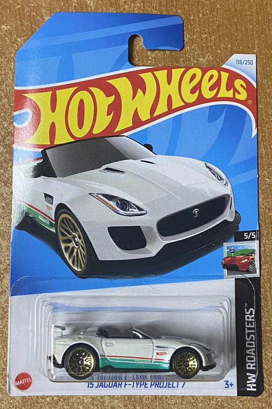 2024 Hot Wheels #116 15 Jaguar F-Type Project 7 WHITE