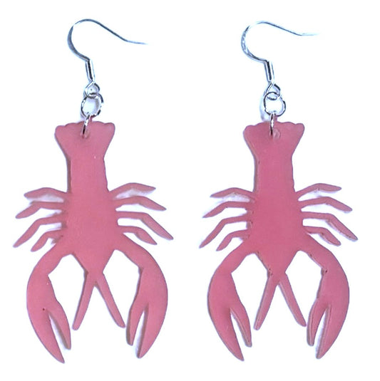 Crawfish Acrylic Earrings, Passion Fruit