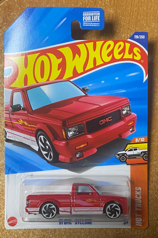 2025 Hot Wheels #119 91 GMC Syclone RED