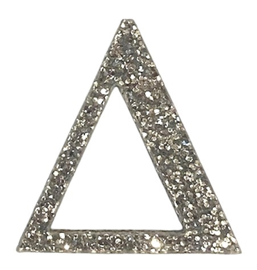 Silver Glitter Acrylic Greek Letters - 1" Tall