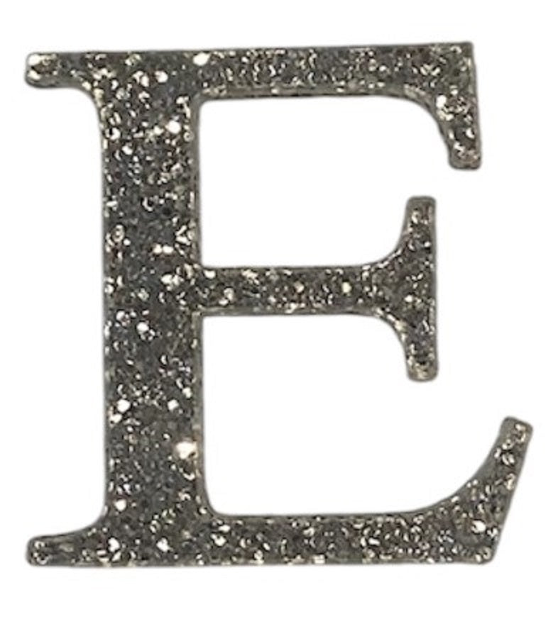 Silver Glitter Acrylic Greek Letters - 1" Tall