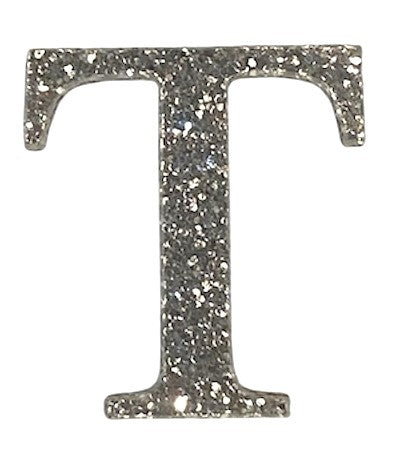 Silver Glitter Acrylic Greek Letters - 1" Tall