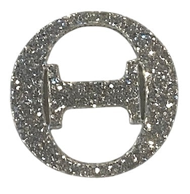 Silver Glitter Acrylic Greek Letters - 1" Tall