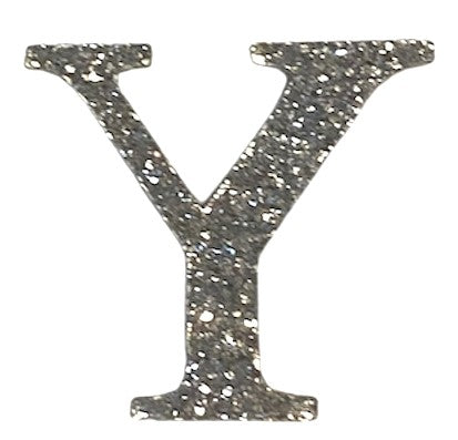 Silver Glitter Acrylic Greek Letters - 1" Tall
