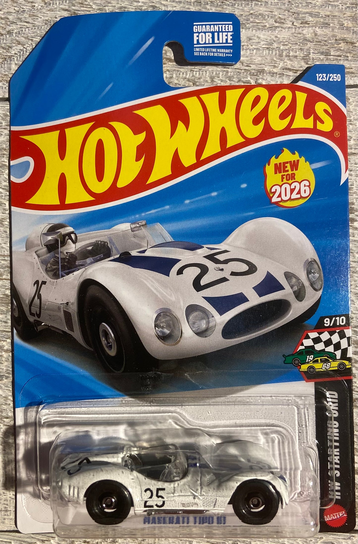 2026 Hot Wheels #123 Maserati TIPO 61 WHITE