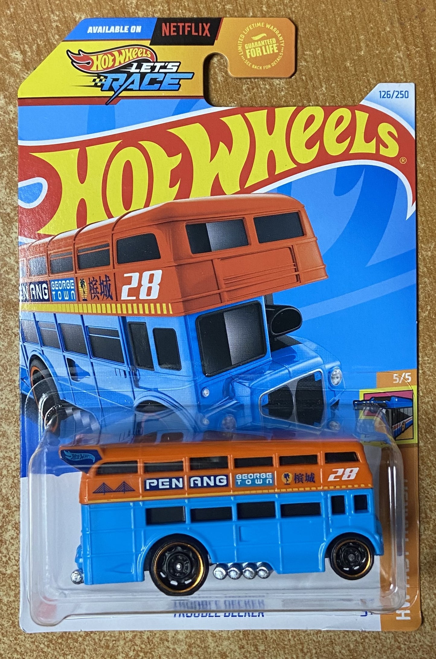 2024 Hot Wheels #126 Trouble Decker BLUE