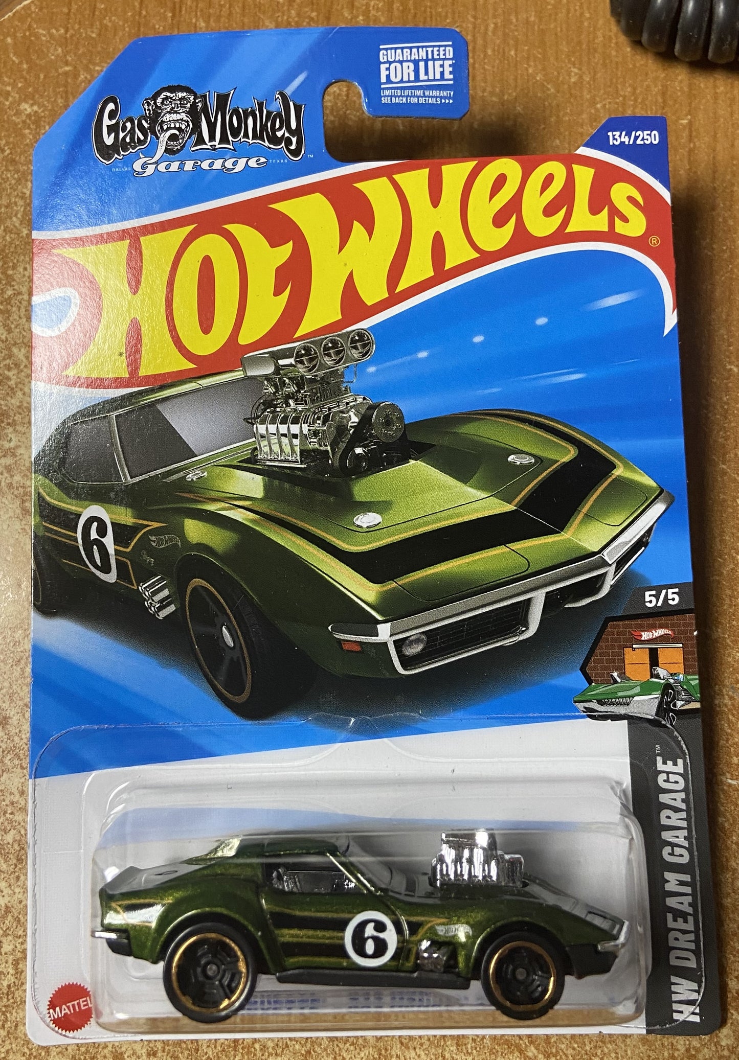 2025 Hot Wheels #134 68 Corvette Gas Monkey Garage GREEN