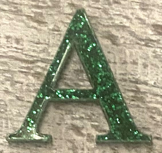 Green Glitter Acrylic Greek Letters - 2" Tall