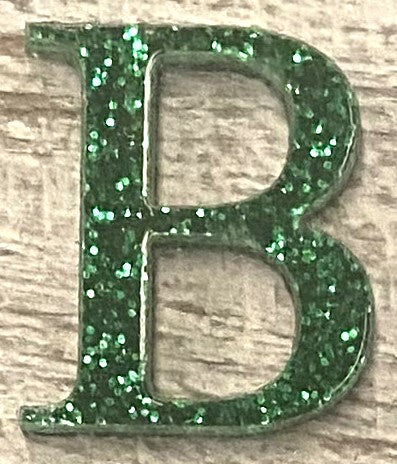 Green Glitter Acrylic Greek Letters - 2" Tall