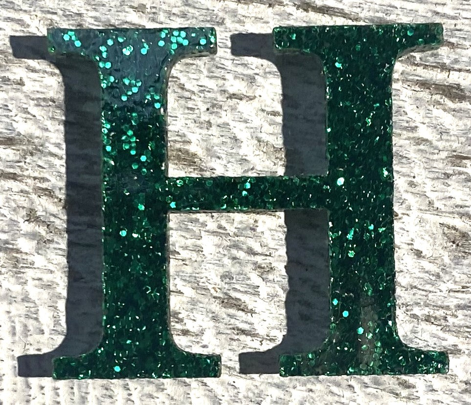 Green Glitter Acrylic Greek Letters - 2" Tall