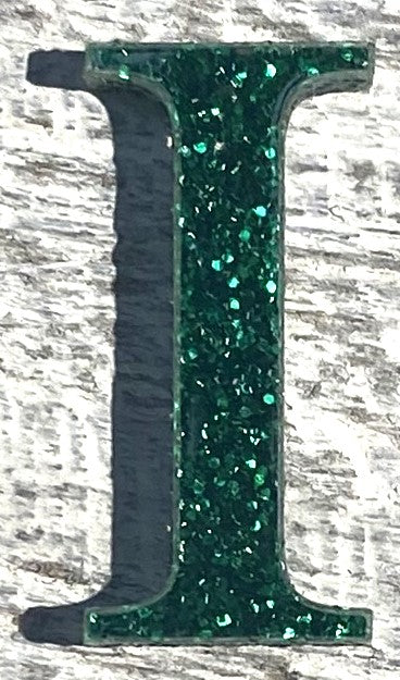 Green Glitter Acrylic Greek Letters - 2" Tall