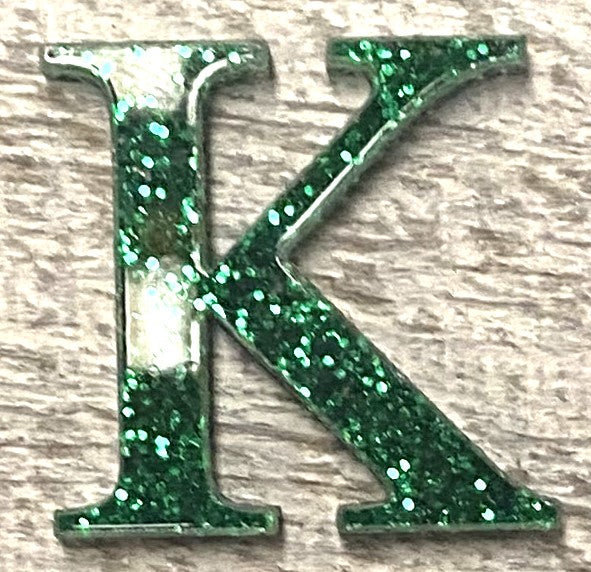 Green Glitter Acrylic Greek Letters - 2" Tall