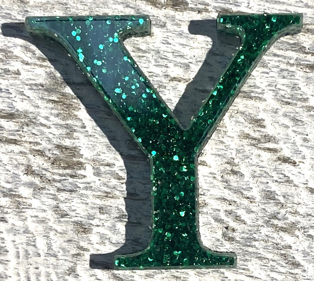 Green Glitter Acrylic Greek Letters - 2" Tall