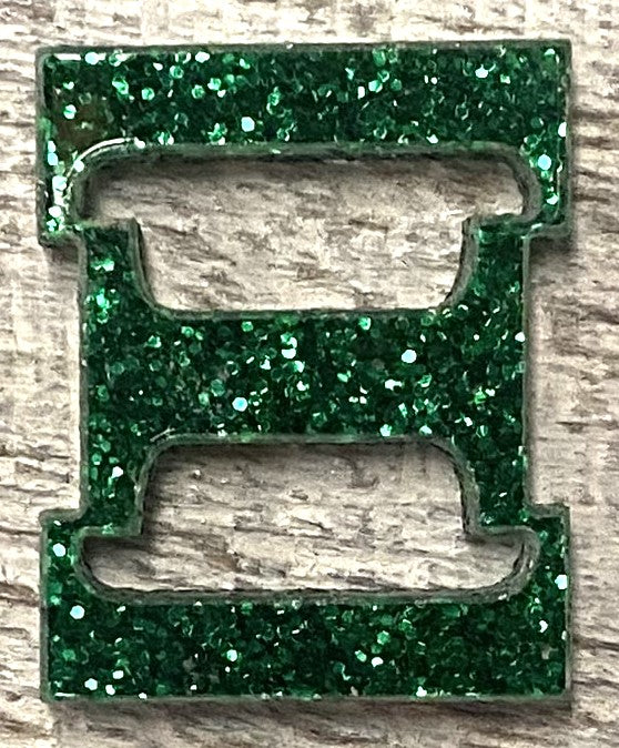 Green Glitter Acrylic Greek Letters - 2" Tall