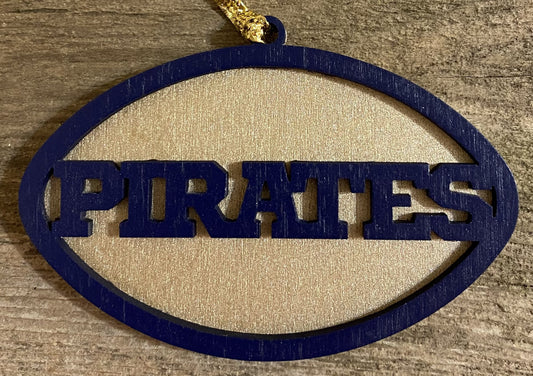 Pirates Ornament - Navy over Gold