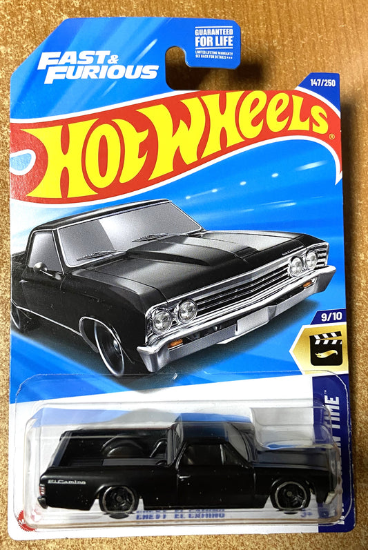2025 Hot Wheels #147 Chevy El Camino BLACK