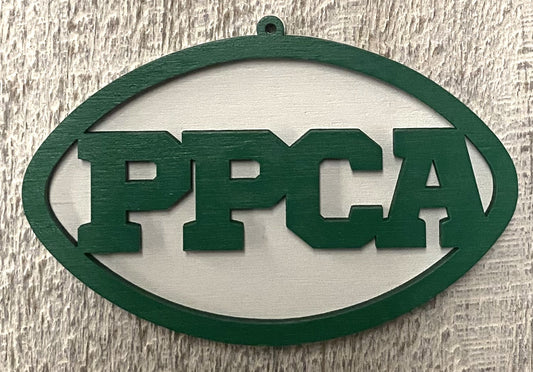 PPCA Ornament - Green over White