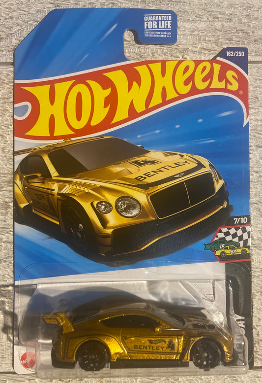 2025 Hot Wheels #162 2018 Bentley Continental FT3 GOLD