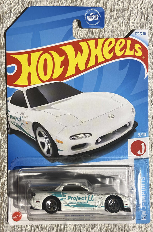 2024 Hot Wheels #170 95 Mazda RX-7 WHITE