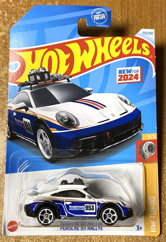 2024 Hot Wheels #172 Porsche 911 Rallye WHITE