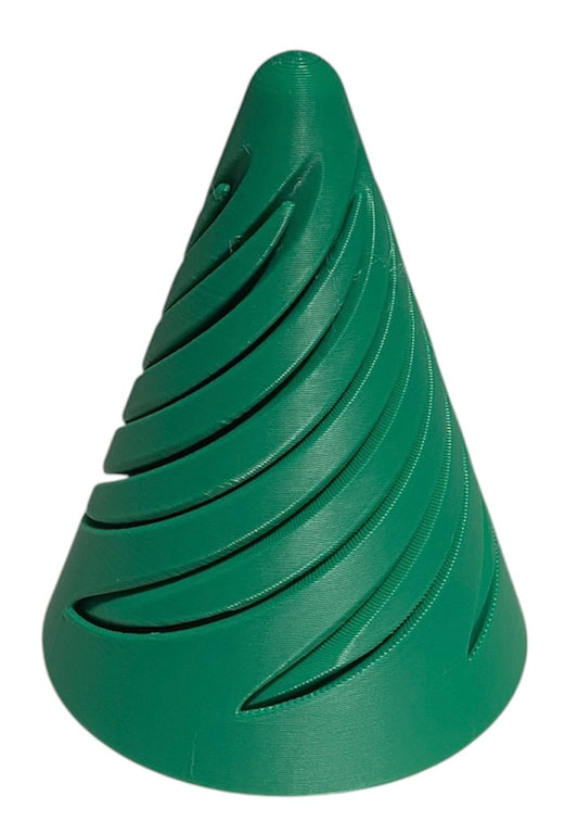Pass Through Fidget Cone - 3-1/2" x 3" - Mistletoe Green