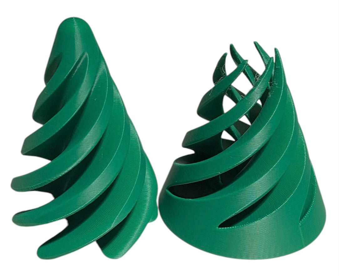 Pass Through Fidget Cone - 3-1/2" x 3" - Mistletoe Green