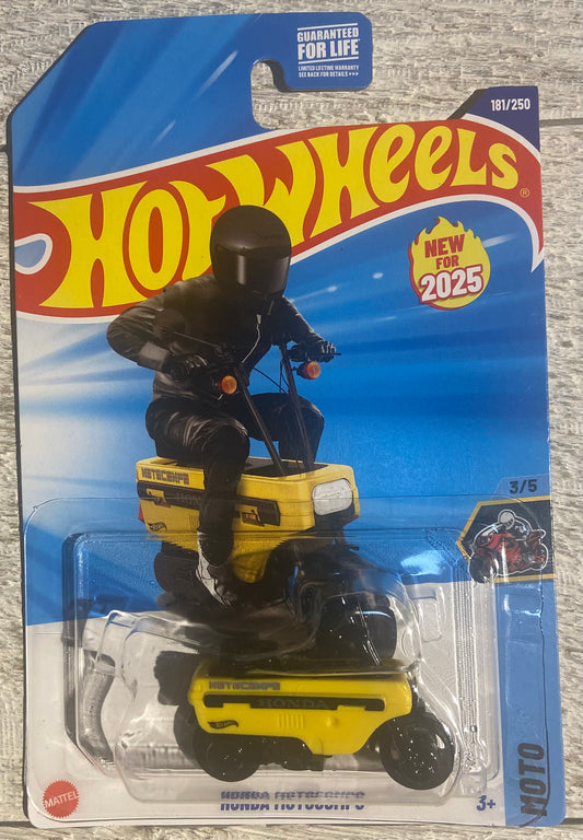 2025 Hot Wheels #181 Honda Motocompo YELLOW