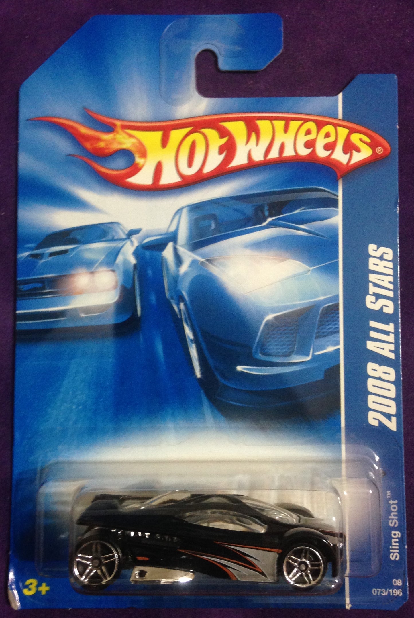 2008 Hot Wheels #73 Sling Shot BLACK