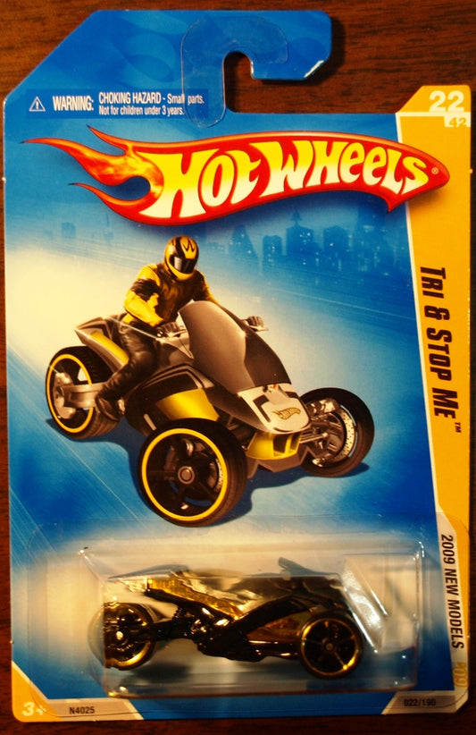 2009 Hot Wheels #22 Tri & Stop Me GOLD
