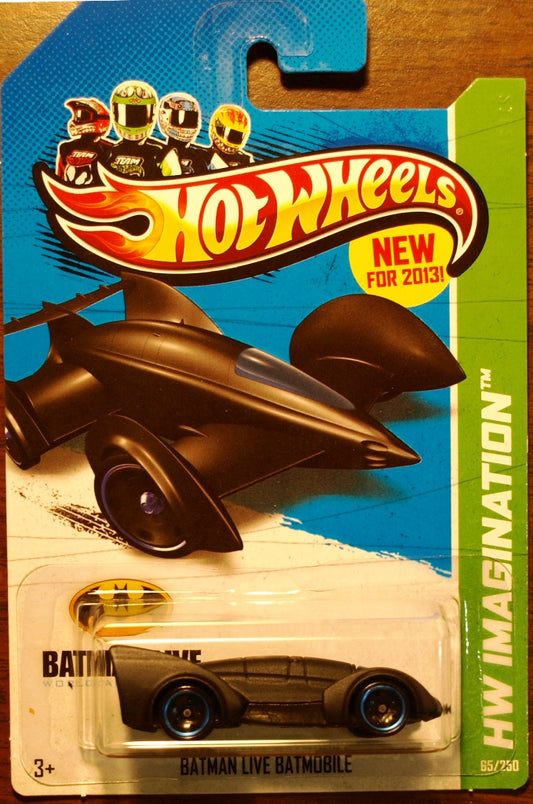 2013 Hot Wheels #65 Batman Live Batmobile BLACK