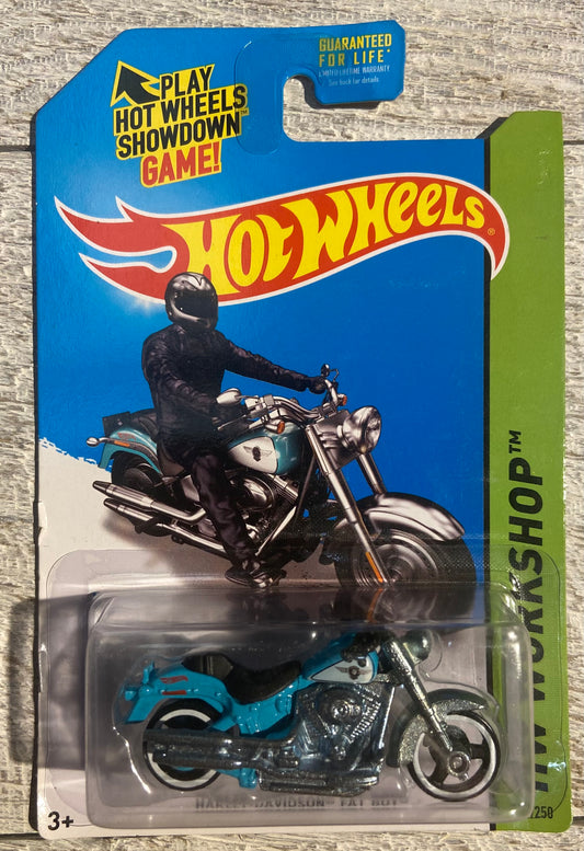 2014 Hot Wheels #209 Harley Davidson Fat Boy