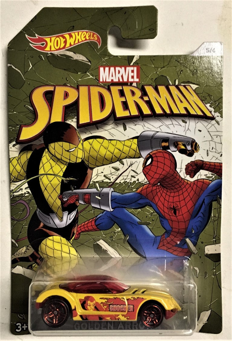 2017 Hot Wheels Spiderman #5 Golden Arrow