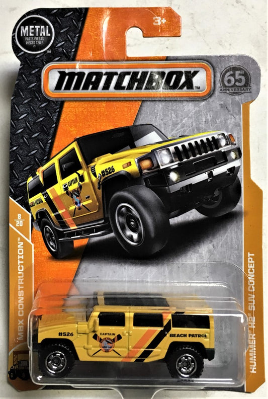 2018 Matchbox #43 Hummer H2 SUV Concept