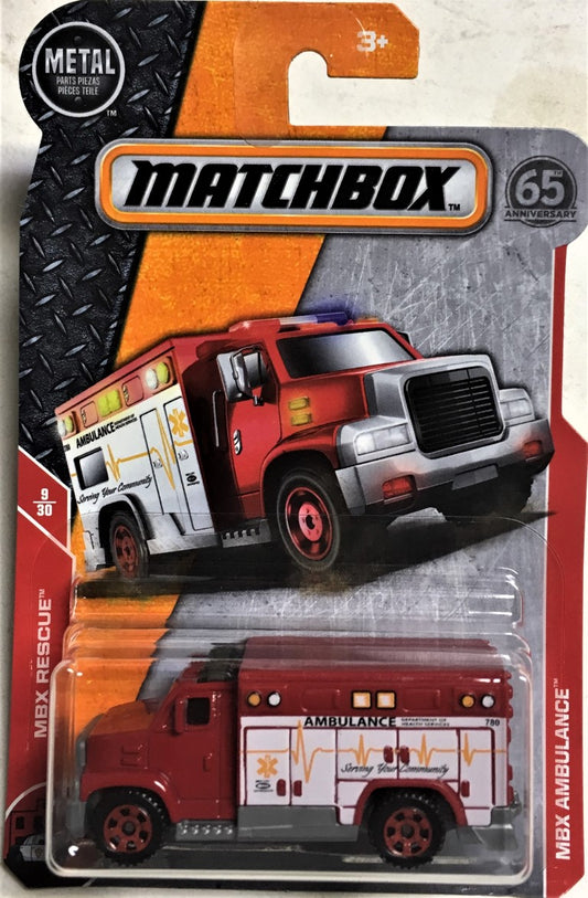 2018 Matchbox #60 MBX Ambulance