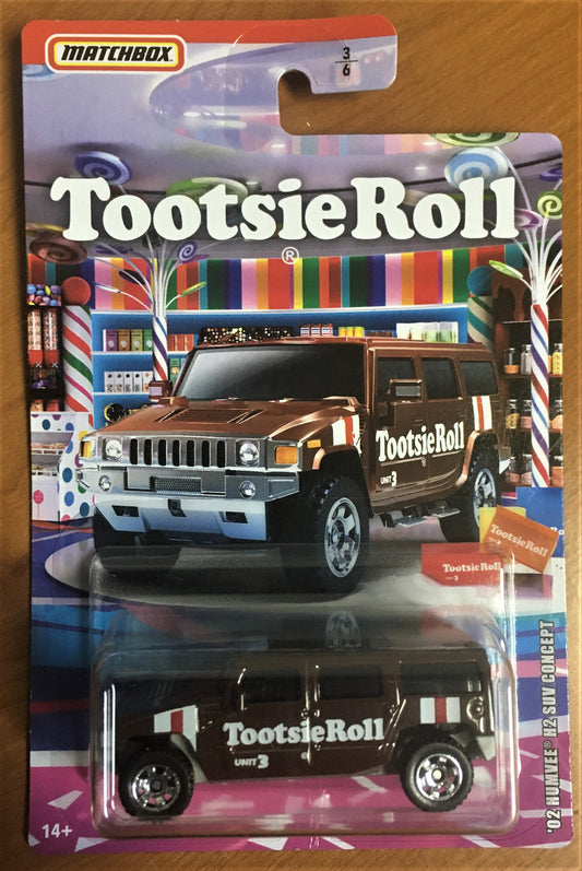 2019 Matchbox Sweet Rides #3 02 Humvee H2 SUV Concept Tootsie Roll