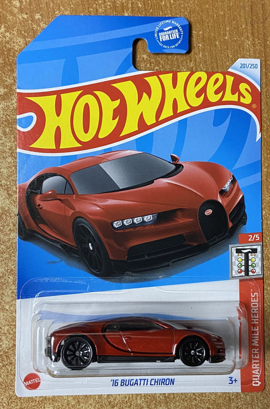 2024 Hot Wheels #201 16 Bugatti Chiron RED
