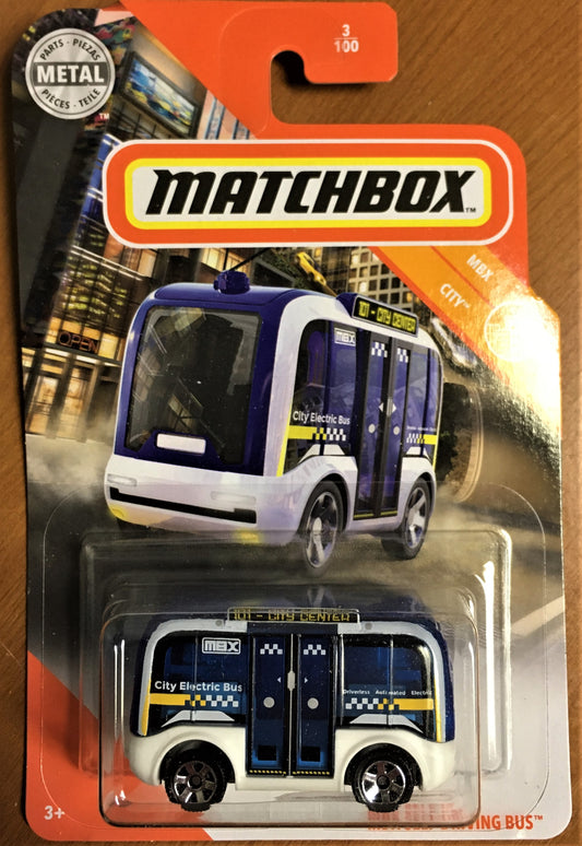 2020 Matchbox #3 MBX Self Driving Bus