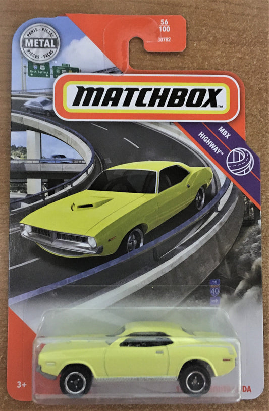 2020 Matchbox #56 1970 Plymouth Cuda